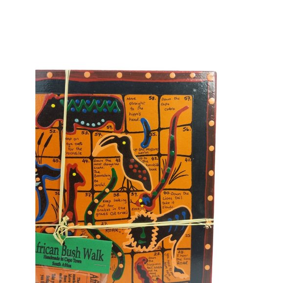 African Bush Walk Chutes and Ladders Hand-painted Souvenir Board Game (New) - Picture 5 of 7